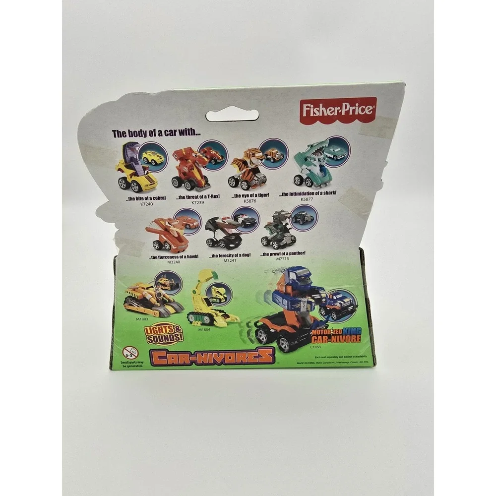 2007 Fisher Price 2007 Car-Nivores Transforming Hawk M3240: New Old Stock in Box